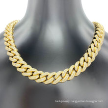 New Hiphop Iced out Cuban Link Chain Figaro Necklace